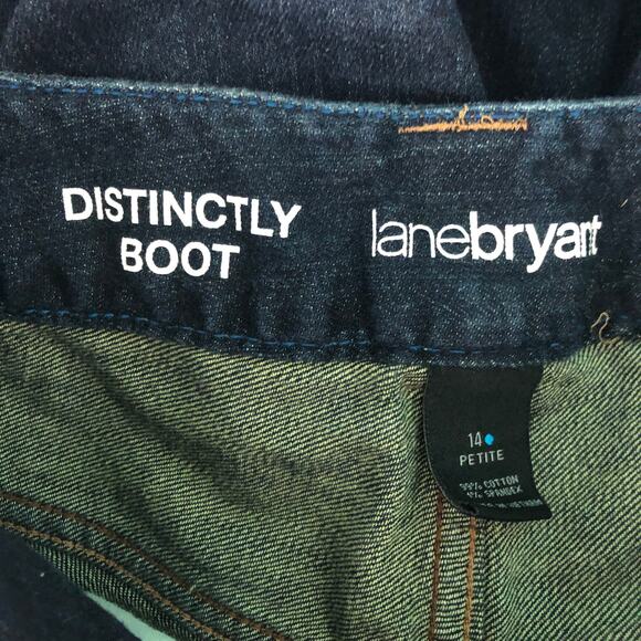 Lane Bryant Distinctly Boot Blue 5-Pocket Jeans - Picture 5 of 11
